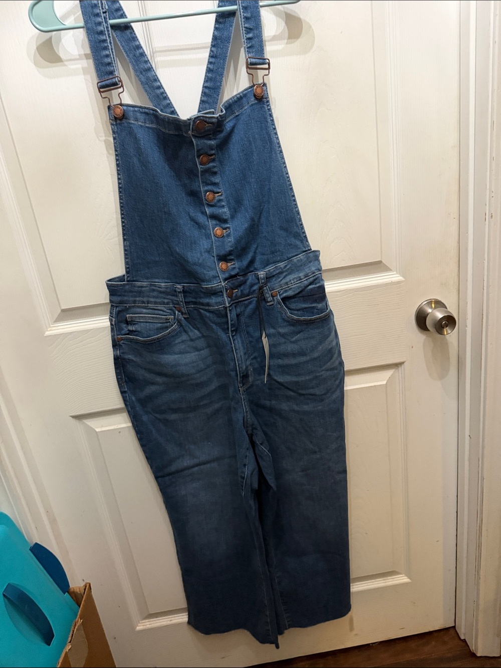 Judy Blue High-Waist Crop Wide-Leg Overalls